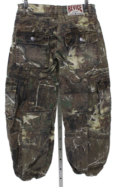 Revice Juniors Cargo Pants Multicolor Cotton Button Size 25
