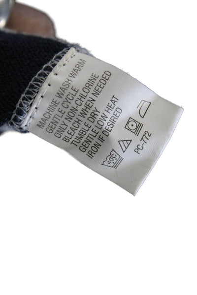 Izod Mens Striped Gray Cotton Blend Crew Neck Long Sleeve T-Shirt Size L