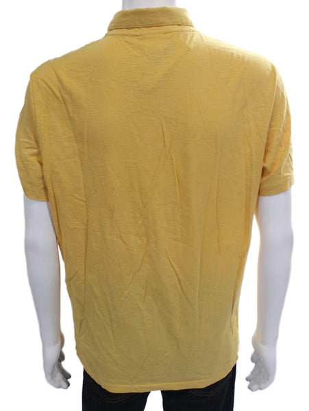 Lacoste Mens Cotton Casual Short Sleeve Polo Shirt Yellow Size 6