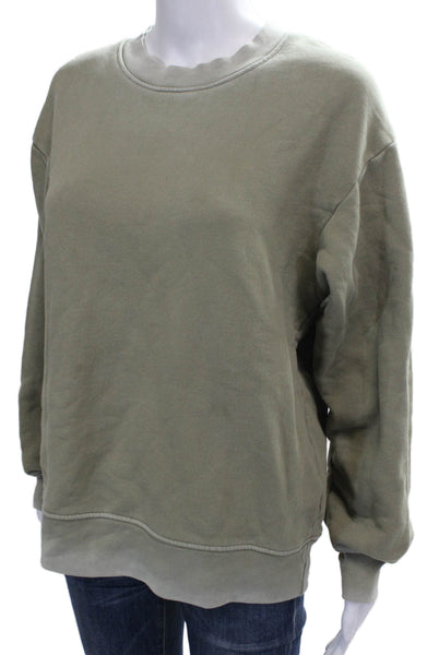 Cotton Citizen Womens Pullover Green Cotton Crew Neck Long Sleeve Size S