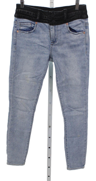 BLANKNYC Womens Skinny Jeans Blue High Rise Cotton Blend Size 24