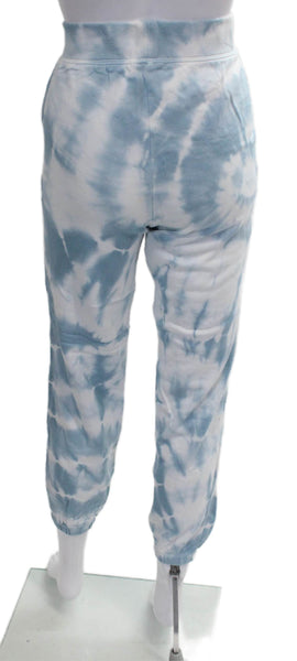 Z Supply Womens Tie Dye Blue Cotton Jogger Pants Pull On Inseam 28 Size XS