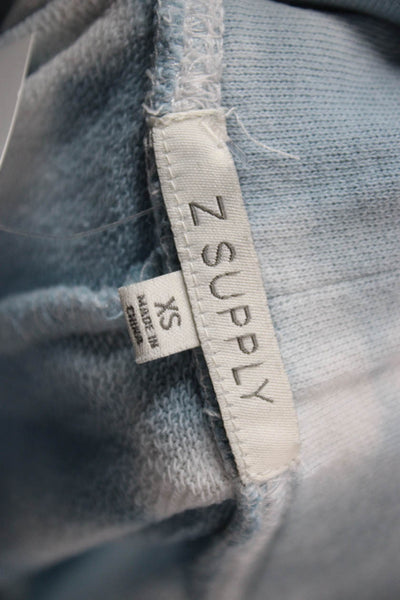 Z Supply Womens Tie Dye Blue Cotton Jogger Pants Pull On Inseam 28 Size XS