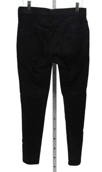 James Jeans Women Skinny Black Jeans Button Mid Rise Size 26
