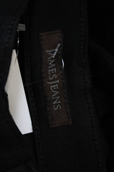 James Jeans Women Skinny Black Jeans Button Mid Rise Size 26