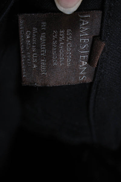 James Jeans Women Skinny Black Jeans Button Mid Rise Size 26