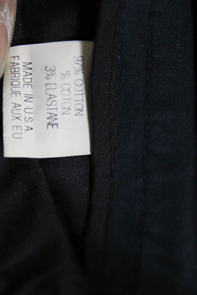 Theory Womens Chino Pants Blue Cotton Button Inseam 25 Size 2