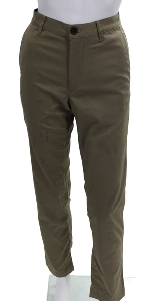 Theory Mens Chino Pants Green Nylon Size 28