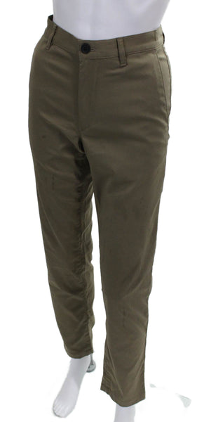 Theory Mens Chino Pants Green Nylon Size 28