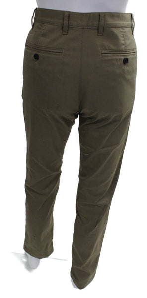 Theory Mens Chino Pants Green Nylon Size 28