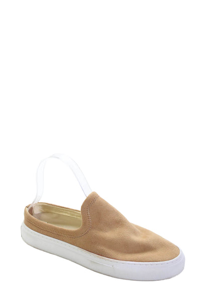 Jenni Kayne Womens Suede Slide On Sneakers Camel Brown Size 38 8