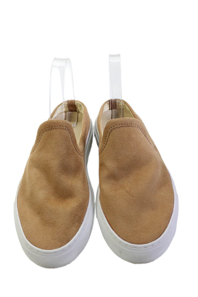 Jenni Kayne Womens Suede Slide On Sneakers Camel Brown Size 38 8