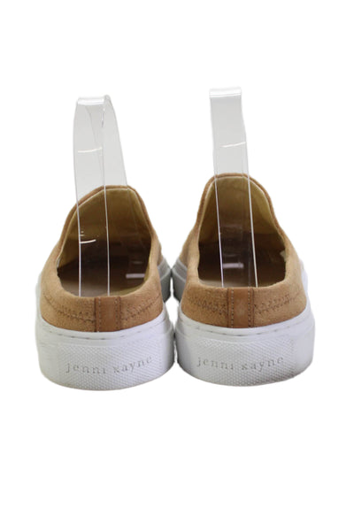 Jenni Kayne Womens Suede Slide On Sneakers Camel Brown Size 38 8