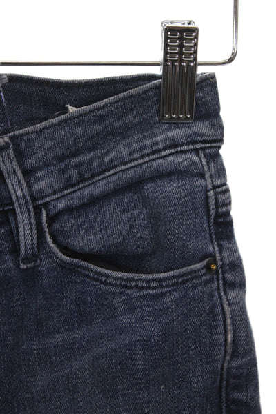 Frame Womens Skinny High Rise Blue Denim Jeans Size 24