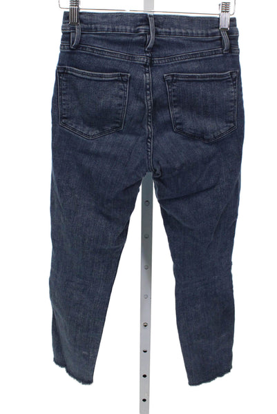 Frame Womens Skinny High Rise Blue Denim Jeans Size 24