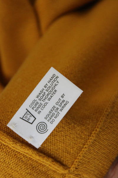 Cashmere Cashmere Mens Yellow Crew Neck T-Shirt Short Sleeve Size M
