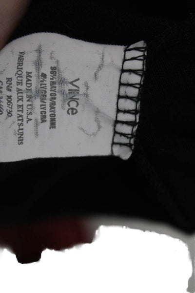 Vince Womens T-Shirt Dress Black Scoop Neck Short Sleeve Rayon Size XS