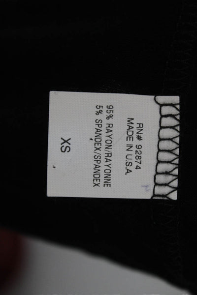 Ella Moss Womens Cowl Neck Sleeveless Tunic Black Rayon Pullover Size S