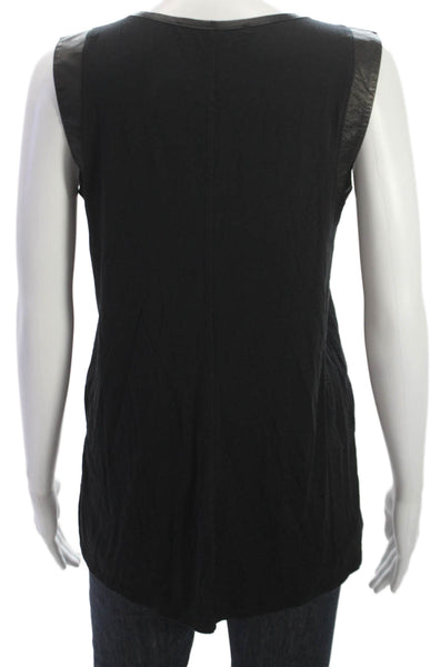Twenty Womens Tunic Tank Sleeveless Black Modal Round Neck Size S