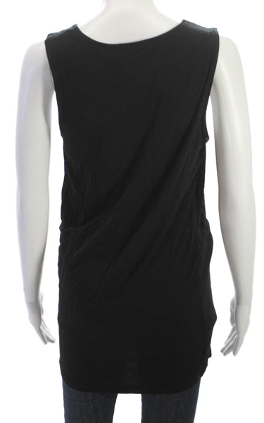 Vince Womens Black Micromodal Cowl Neck Sleeveless Tunic Size XS