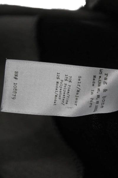 Rag & Bone Womens Pima Sleeveless Colorblock Tank Gray Size S