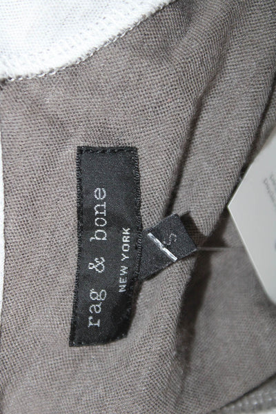 Rag & Bone Womens Pima Sleeveless Colorblock Tank Gray Size S