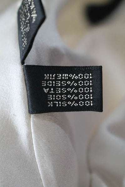 Ralph Lauren Black Label White Silk Sleeveless Halter Top Size 6 LL19LL