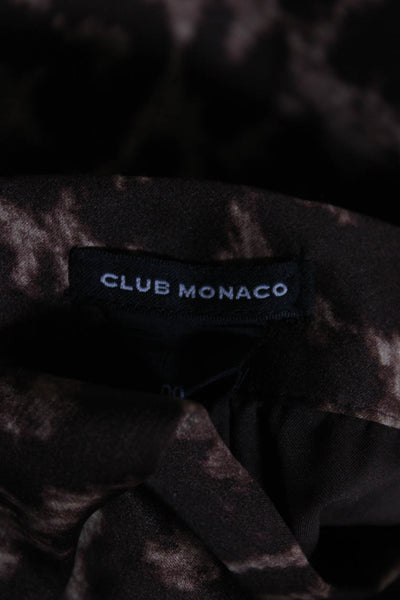 Club Monaco Theory Womens Pencil Skirts Brown Black Size 00 0 Lot 2