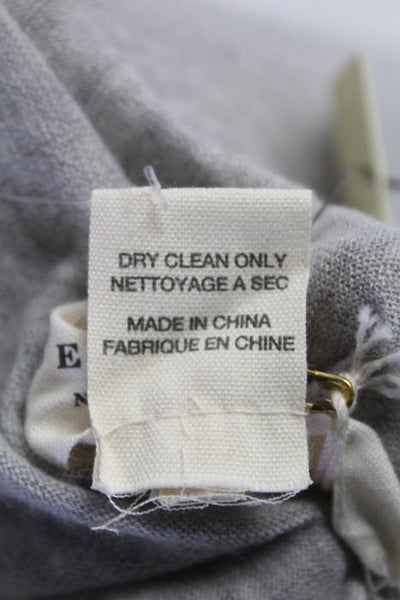 Demylee Gray Cashmere Sleeveless Button Down Cardigan Sweater Size Large New