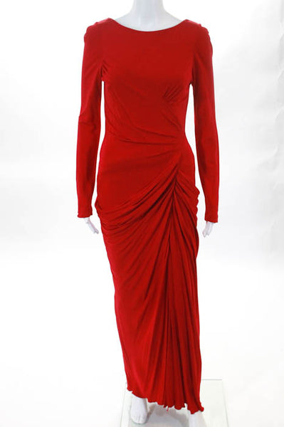 Badgley Mischka Red Forbidden Territory Gown Size 6 $935 10416538