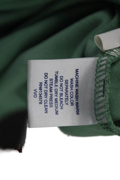 Vineyard Vines Mens Pullover Sweater Green Mock Neck Long Sleeve Size S
