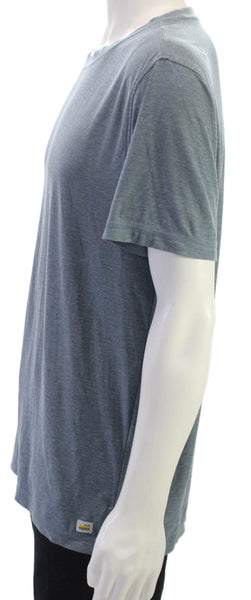 Vuori Mens T-Shirt Blue Polyester Blend Crew Neck Short Sleeve Size M
