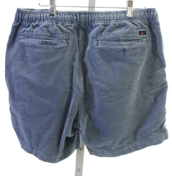Faherty Mens Chino Shorts Blue Drawstring Cotton Size L