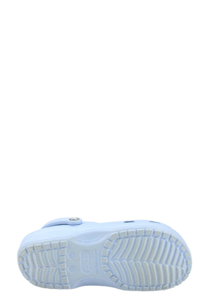 Crocs Womens Perforated Slingback Rubber Mules Blue White Size 9