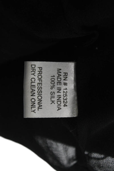 Haute Hippie Womens Black Silk Mini Skirt Zip Closure Size M