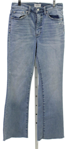 Pistola Womens Flared Jeans Cotton Blue Mid Rise Inseam 28 Size 26