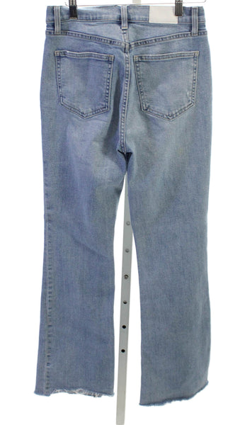 Pistola Womens Flared Jeans Cotton Blue Mid Rise Inseam 28 Size 26