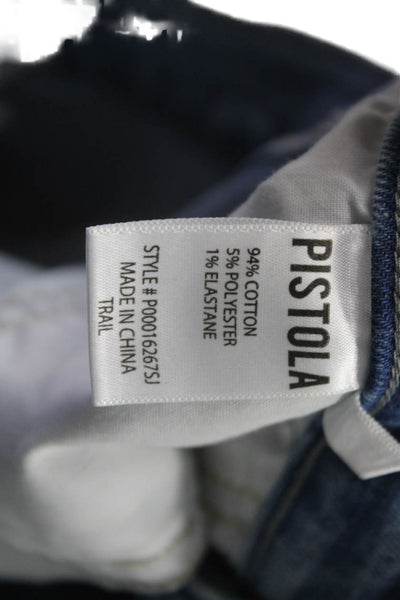 Pistola Womens Flared Jeans Cotton Blue Mid Rise Inseam 28 Size 26