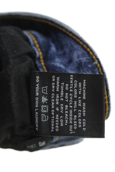Vervet Teens Womens Skinny Jeans Blue Button Cotton Size 29