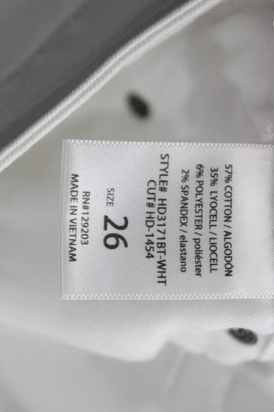 Hidden Womens Bootcut White Jeans Size 26