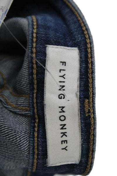 Flying Monkey Women Blue Skinny Jeans Cotton Low Rise Size 26