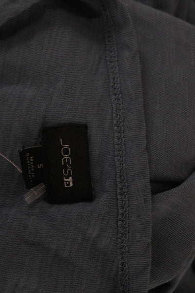 Joes Mens Henley Long Sleeve Cotton Shirt Blue Size S