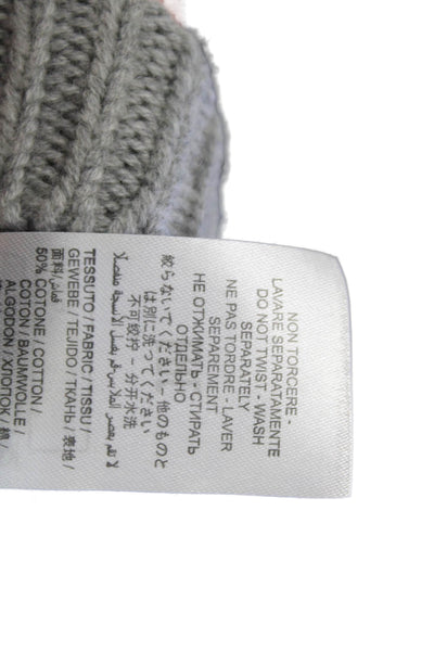 Stella McCartney Kids Girls Knit Long Sleeve Cardigan Sweater Gray Size 8