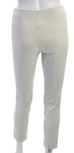 Vince Womens Ankle Beige Cotton Zip Pants Size XS