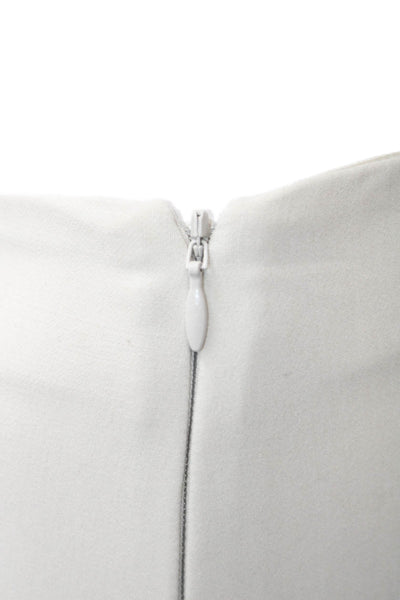 Vince Womens Ankle Beige Cotton Zip Pants Size XS