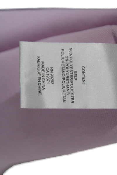 Tibi Womens A-Line Dress Pink Long Sleeve Knee Length Zip Size 6