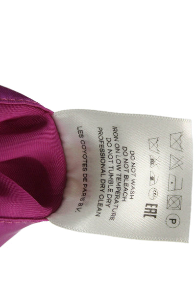 Les Coyotes De Paris Women Maxi Skirt Pink Viscose Drawstring Size 42