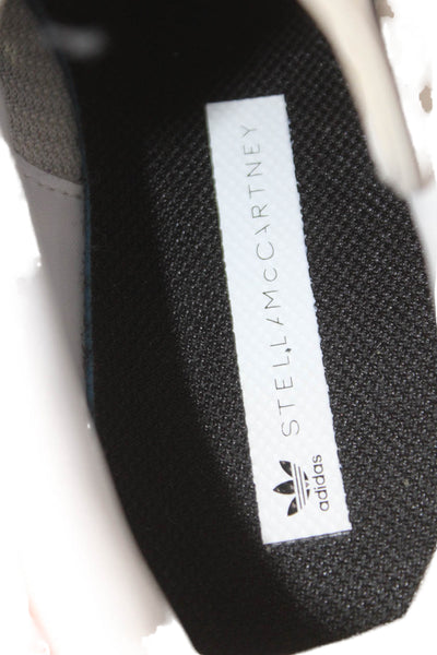 Stella McCartney Womens Rainbow Lace Up Star Logo Sneakers White Size 5