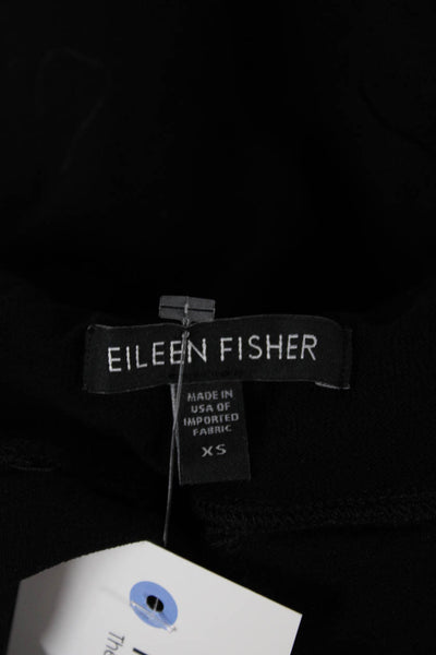 Eileen Fisher Women Capri Pants Black Viscose Size XS