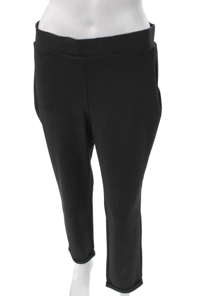 Vince Camuto Womens Ankle Pants Black Polyester Pull On Size S